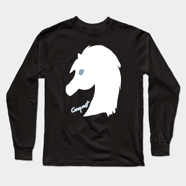 White Horse Emblem (Conquest) Long Sleeve T-Shirt by VixenwithStripes